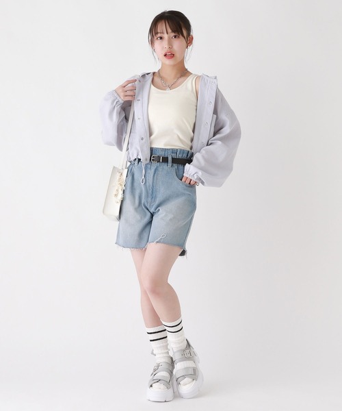 repipi armario（レピピ アルマリオ）の「ベーシックリブタンクトップ（タンクトップ・キッズ・ピンク/アイボリー/ブラック/サックスブルー/その他/ライトイエロー/パープル系その他・MEDIUM/SMALL/LARGE）」の10枚目の写真