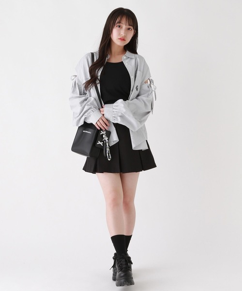 repipi armario（レピピ アルマリオ）の「ベーシックリブタンクトップ（タンクトップ・キッズ・ピンク/アイボリー/ブラック/サックスブルー/その他/ライトイエロー/パープル系その他・MEDIUM/SMALL/LARGE）」の12枚目の写真