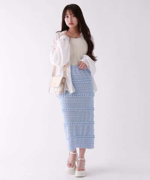 repipi armario（レピピ アルマリオ）の「ベーシックリブタンクトップ（タンクトップ・キッズ・ピンク/アイボリー/ブラック/サックスブルー/その他/ライトイエロー/パープル系その他・MEDIUM/SMALL/LARGE）」の21枚目の写真