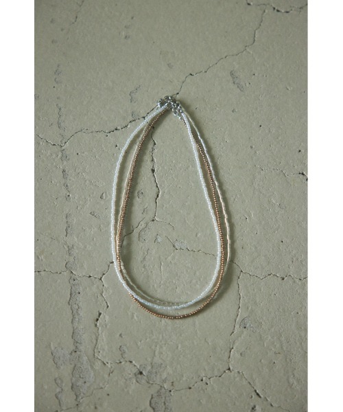 BLACK BY MOUSSY(ブラックバイマウジー)の「small beads necklace(スモールビーズネックレス)(ネックレス・レディース・ブラウン/グリーン・FREE)」の11枚目の写真