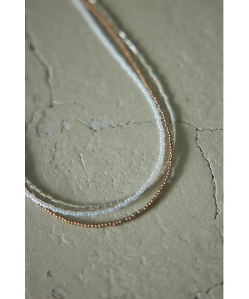 BLACK BY MOUSSY(ブラックバイマウジー)の「small beads necklace(スモールビーズネックレス)(ネックレス・レディース・ブラウン/グリーン・FREE)」の12枚目の写真