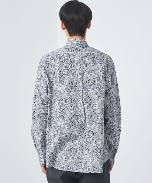 green label relaxing(グリーンレーベルリラクシング)の「リバティ ジャストルーズ レギュラーカラー シャツ(シャツ/ブラウス・メンズ・ライトピンク/ネイビー・S/M/L/XL)」の8枚目の写真