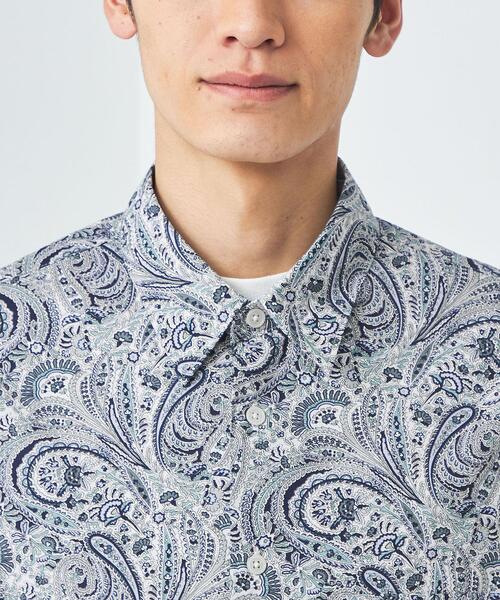 green label relaxing(グリーンレーベルリラクシング)の「リバティ ジャストルーズ レギュラーカラー シャツ(シャツ/ブラウス・メンズ・ライトピンク/ネイビー・S/M/L/XL)」の9枚目の写真