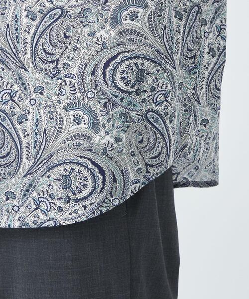 green label relaxing(グリーンレーベルリラクシング)の「リバティ ジャストルーズ レギュラーカラー シャツ(シャツ/ブラウス・メンズ・ライトピンク/ネイビー・S/M/L/XL)」の11枚目の写真