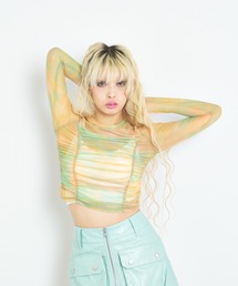 ANNA SUI NYC ギャザーシアートップス