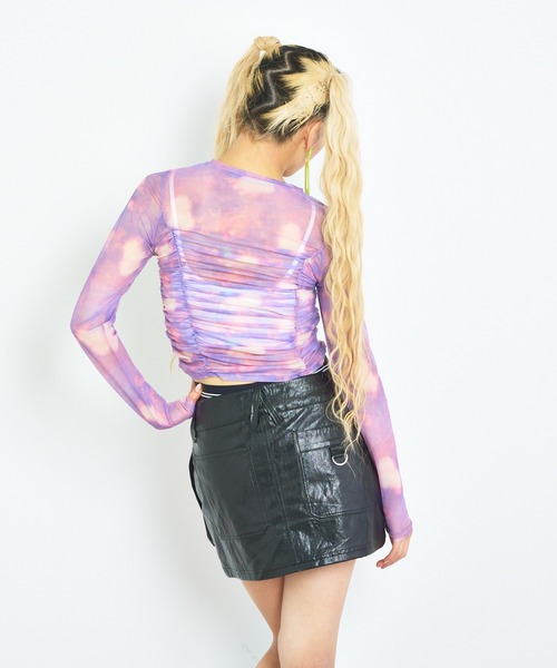 超激安 セール】ANNA ギャザーシアートップス（Tシャツ NYC SUI トップス