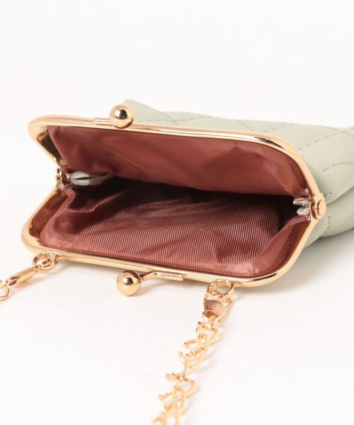 TONE SELECT GOODS（トーンセレクトグッズ）の「urbanfemine./がま口ミニショルダーバッグ U7211（ショルダーバッグ・レディース・ホワイト系2/ホワイト系1/グレー/ブラック系2/ピンク/グリーン/ブラック系1・FREE）」の11枚目の写真