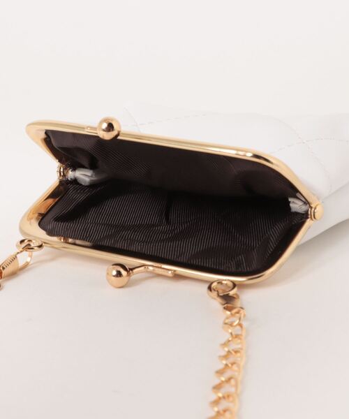 TONE SELECT GOODS（トーンセレクトグッズ）の「urbanfemine./がま口ミニショルダーバッグ U7211（ショルダーバッグ・レディース・ホワイト系2/ホワイト系1/グレー/ブラック系2/ピンク/グリーン/ブラック系1・FREE）」の12枚目の写真