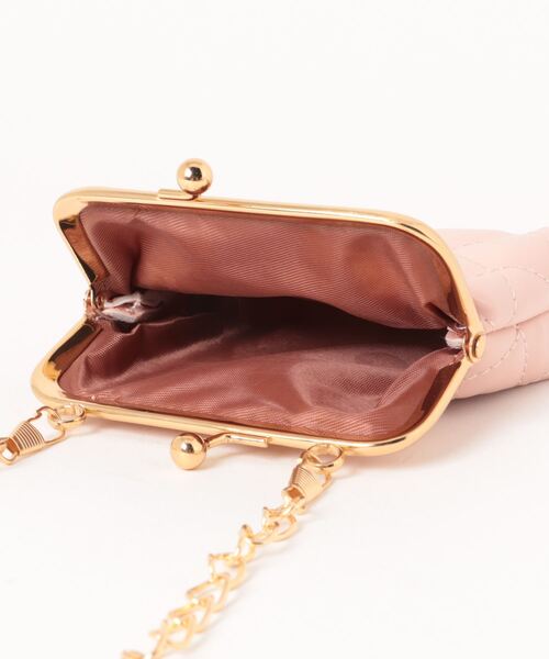 TONE SELECT GOODS（トーンセレクトグッズ）の「urbanfemine./がま口ミニショルダーバッグ U7211（ショルダーバッグ・レディース・ホワイト系2/ホワイト系1/グレー/ブラック系2/ピンク/グリーン/ブラック系1・FREE）」の13枚目の写真