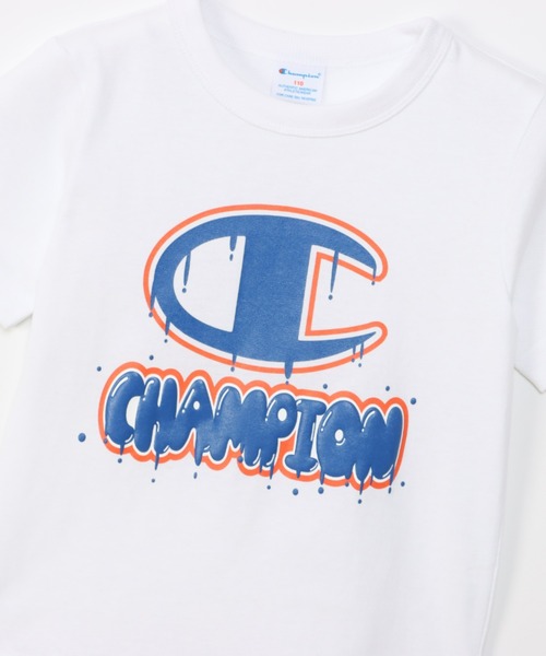 Champion(チャンピオン)の「Champion/チャンピオン SHORT SLEEVE T-SHIRT(Tシャツ/カットソー・キッズ・フレッシュイエロー/ホワイト/グレー・120/140/130)」の4枚目の写真