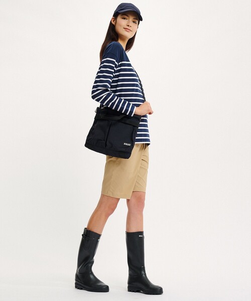 AIGLE（エーグル）の「パッカブル 2way ショルダーバッグ（ショルダーバッグ・レディース・ベージュ/グリーン/ブラック・FREE）」の7枚目の写真