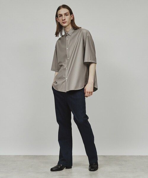 tk.TAKEO KIKUCHI(ティーケータケオキクチ)の「◆TR半袖シャツ(シャツ/ブラウス・メンズ・ブルー/ブラック系4/ホワイト系5/ベージュ/ホワイト/ブラック・03/02/04/01)」の21枚目の写真