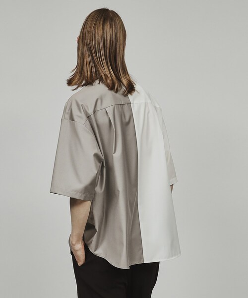 tk.TAKEO KIKUCHI(ティーケータケオキクチ)の「◆TR半袖シャツ(シャツ/ブラウス・メンズ・ブルー/ブラック系4/ホワイト系5/ベージュ/ホワイト/ブラック・03/02/04/01)」の12枚目の写真