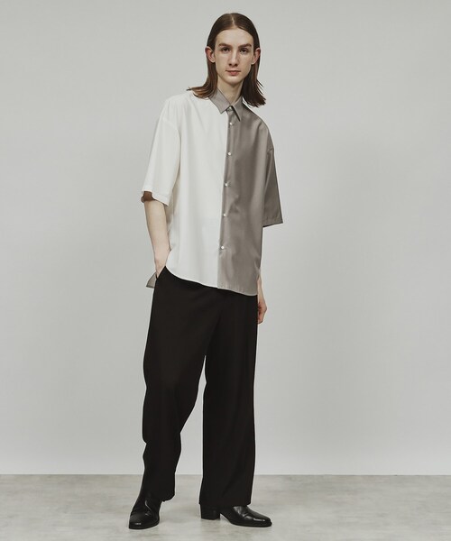 tk.TAKEO KIKUCHI(ティーケータケオキクチ)の「◆TR半袖シャツ(シャツ/ブラウス・メンズ・ブルー/ブラック系4/ホワイト系5/ベージュ/ホワイト/ブラック・03/02/04/01)」の13枚目の写真