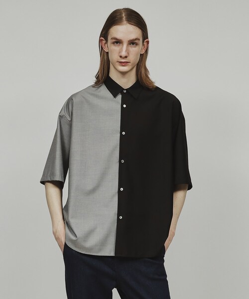 tk.TAKEO KIKUCHI(ティーケータケオキクチ)の「◆TR半袖シャツ(シャツ/ブラウス・メンズ・ブルー/ブラック系4/ホワイト系5/ベージュ/ホワイト/ブラック・03/02/04/01)」の15枚目の写真