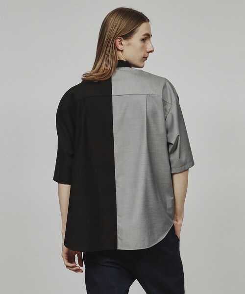 tk.TAKEO KIKUCHI(ティーケータケオキクチ)の「◆TR半袖シャツ(シャツ/ブラウス・メンズ・ブルー/ブラック系4/ホワイト系5/ベージュ/ホワイト/ブラック・03/02/04/01)」の16枚目の写真