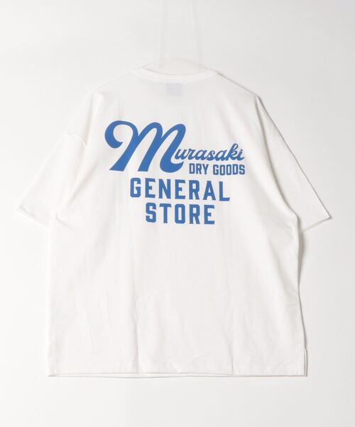 ムラサキスポーツ(ムラサキスポーツ)の「【ムラサキスポーツ限定】DEAR LAUREL/ディアローレル Tシャツ Graphic T-shirts "Murasaki Dry Goods General Store" D24S2101(Tシャツ/カットソー・メンズ・ホワイト/ブラック/グレー・M/L)」の1枚目の写真