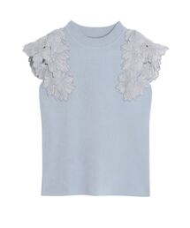 LAGUNAMOON | メッシュエンブロイダリーニットプルオーバー(ニット/セーター)