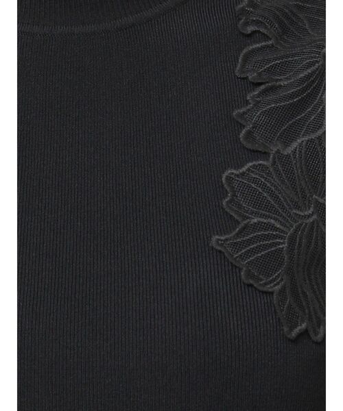 LAGUNAMOON（ラグナムーン）の「メッシュエンブロイダリーニットプルオーバー（ニット/セーター・レディース・ブルー/ブラック/アイボリー・FREE）」の14枚目の写真