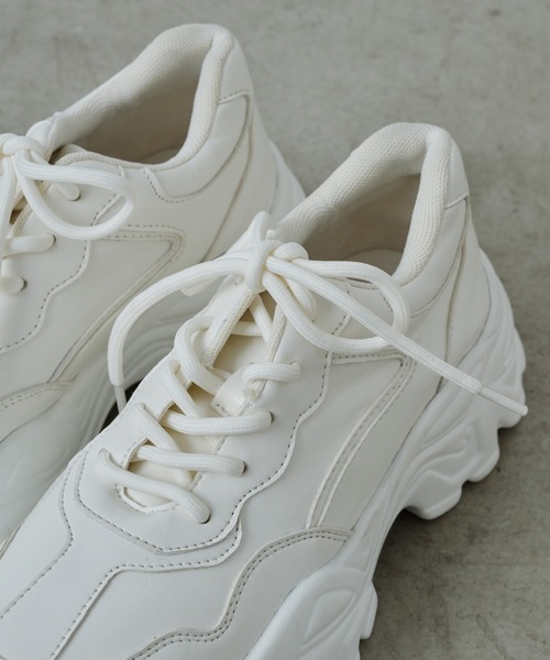 CIAOPANIC TYPY（チャオパニックティピー）の「【カルラク】ダッドスニーカー（スニーカー・レディース・ホワイト/ブラック・SMALL/LARGE/MEDIUM）」の11枚目の写真
