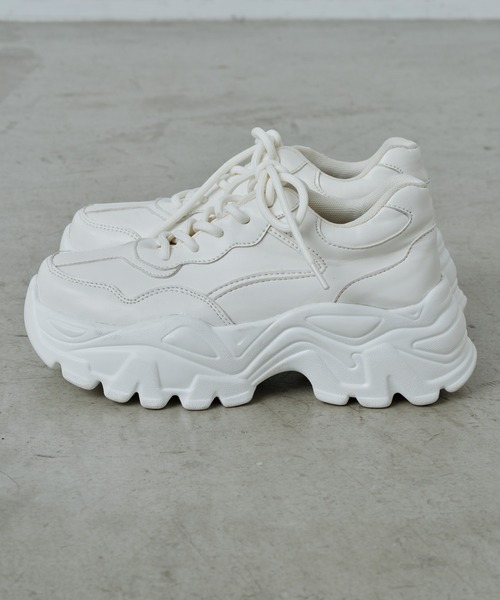 CIAOPANIC TYPY（チャオパニックティピー）の「【カルラク】ダッドスニーカー（スニーカー・レディース・ホワイト/ブラック・SMALL/LARGE/MEDIUM）」の8枚目の写真