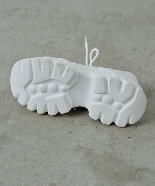 CIAOPANIC TYPY（チャオパニックティピー）の「【カルラク】ダッドスニーカー（スニーカー・レディース・ホワイト/ブラック・SMALL/LARGE/MEDIUM）」の3枚目の写真