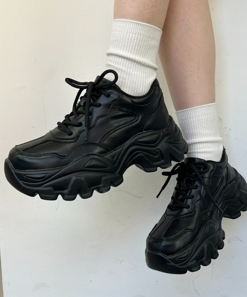 CIAOPANIC TYPY（チャオパニックティピー）の「【カルラク】ダッドスニーカー（スニーカー・レディース・ホワイト/ブラック・SMALL/LARGE/MEDIUM）」の6枚目の写真