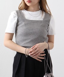 atONE ブラ隠しワッフルキャミソール
