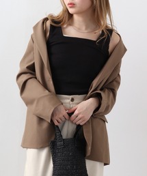 atONE ブラ隠しワッフルキャミソール