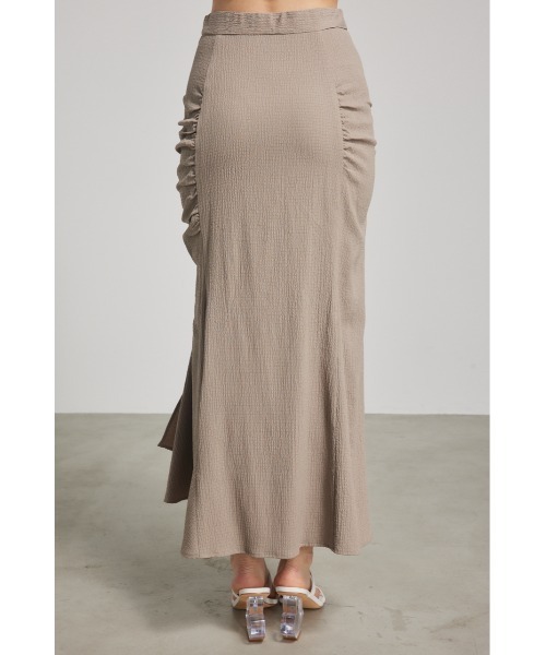 rienda(リエンダ)の「ギャザーマーメイドスカート 春服(スカート・レディース・ブラック/ホワイト/ベージュ・MEDIUM/SMALL)」の6枚目の写真