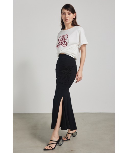 rienda(リエンダ)の「ギャザーマーメイドスカート 春服(スカート・レディース・ブラック/ホワイト/ベージュ・MEDIUM/SMALL)」の13枚目の写真