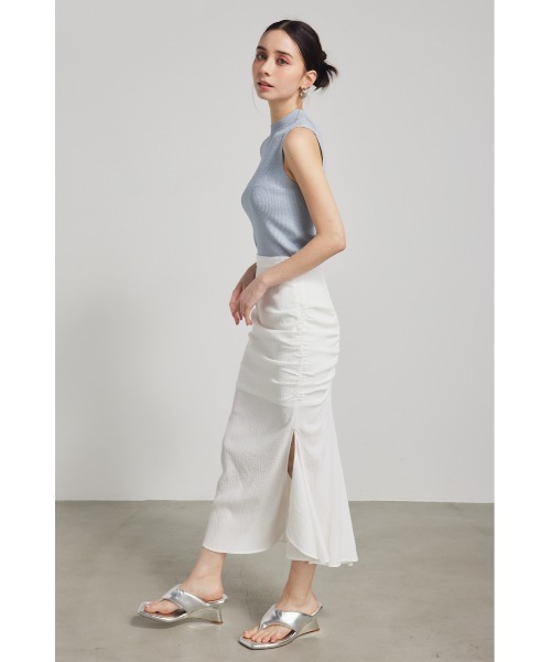 rienda(リエンダ)の「ギャザーマーメイドスカート 春服(スカート・レディース・ブラック/ホワイト/ベージュ・MEDIUM/SMALL)」の16枚目の写真