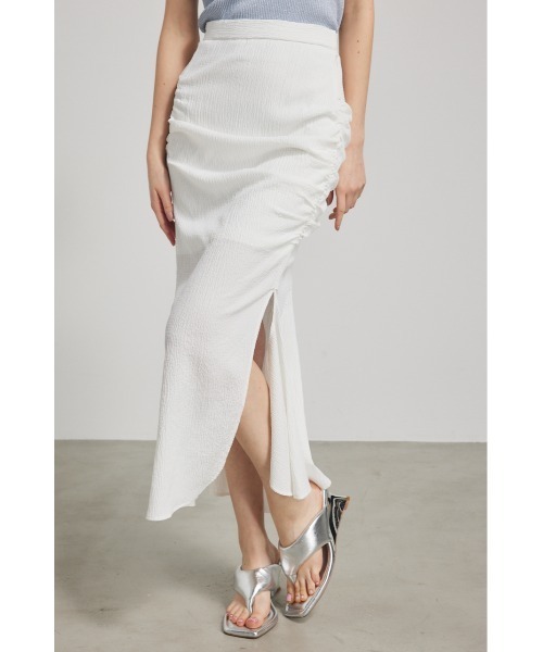 rienda(リエンダ)の「ギャザーマーメイドスカート 春服(スカート・レディース・ブラック/ホワイト/ベージュ・MEDIUM/SMALL)」の14枚目の写真