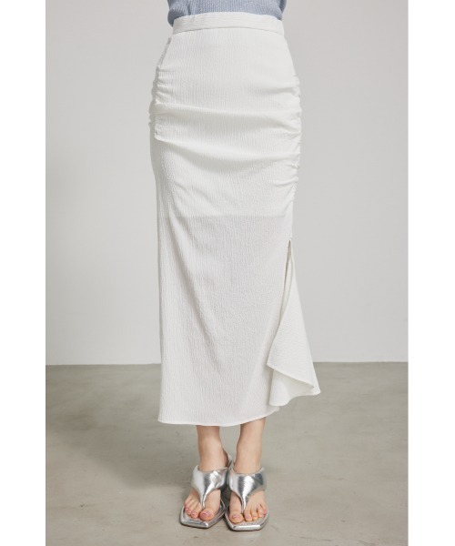 rienda(リエンダ)の「ギャザーマーメイドスカート 春服(スカート・レディース・ブラック/ホワイト/ベージュ・MEDIUM/SMALL)」の15枚目の写真