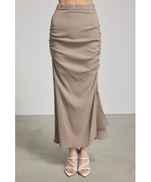 rienda(リエンダ)の「ギャザーマーメイドスカート 春服(スカート・レディース・ブラック/ホワイト/ベージュ・MEDIUM/SMALL)」の8枚目の写真