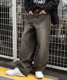 3.3 Field Trip  | 3.3 Field Trip／ダブルニーパッチワークデニム 2106702(デニムパンツ)