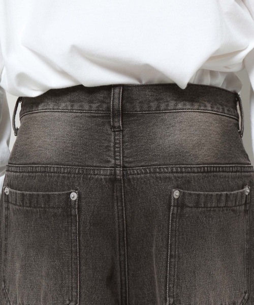 3.3 Field Trip （3.3フィールドトリップ）の「3.3 Field Trip／ダブルニーパッチワークデニム 2106702（デニムパンツ・メンズ・ブラック/ブルー・LARGE/MEDIUM）」の10枚目の写真