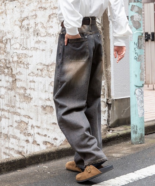 3.3 Field Trip （3.3フィールドトリップ）の「3.3 Field Trip／ダブルニーパッチワークデニム 2106702（デニムパンツ・メンズ・ブラック/ブルー・LARGE/MEDIUM）」の21枚目の写真