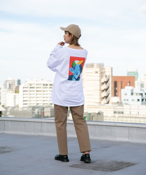 NANO universe(ナノユニバース)の「Eiji×nano・universeプリント 白Tシャツ長袖(Tシャツ/カットソー・メンズ・ホワイト系その他2/ホワイト系その他4/ホワイト系その他5/ホワイト系その他/ホワイト系その他3・XL/S/M/L)」の14枚目の写真
