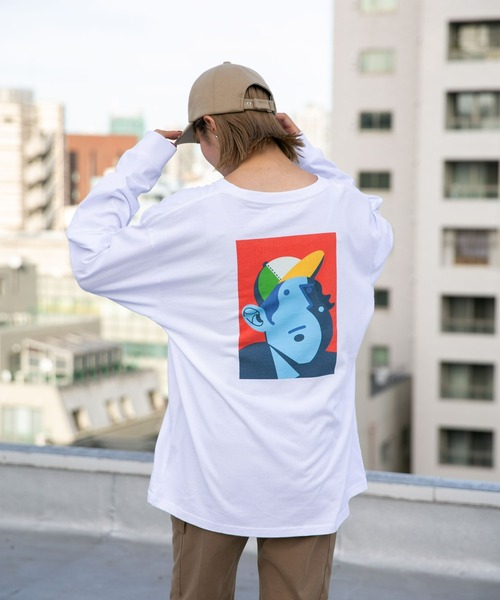NANO universe(ナノユニバース)の「Eiji×nano・universeプリント 白Tシャツ長袖(Tシャツ/カットソー・メンズ・ホワイト系その他2/ホワイト系その他4/ホワイト系その他5/ホワイト系その他/ホワイト系その他3・XL/S/M/L)」の17枚目の写真