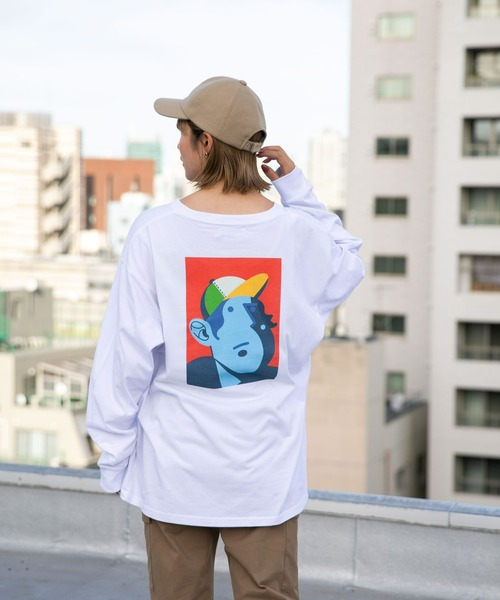 NANO universe(ナノユニバース)の「Eiji×nano・universeプリント 白Tシャツ長袖(Tシャツ/カットソー・メンズ・ホワイト系その他2/ホワイト系その他4/ホワイト系その他5/ホワイト系その他/ホワイト系その他3・XL/S/M/L)」の19枚目の写真