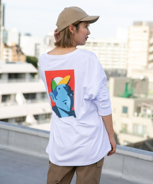NANO universe(ナノユニバース)の「Eiji×nano・universeプリント 白Tシャツ長袖(Tシャツ/カットソー・メンズ・ホワイト系その他2/ホワイト系その他4/ホワイト系その他5/ホワイト系その他/ホワイト系その他3・XL/S/M/L)」の18枚目の写真