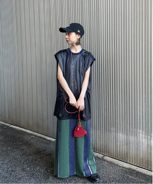 Ameri（アメリ）の「MULTI STRIPE JACQUARD DRESS（ワンピース