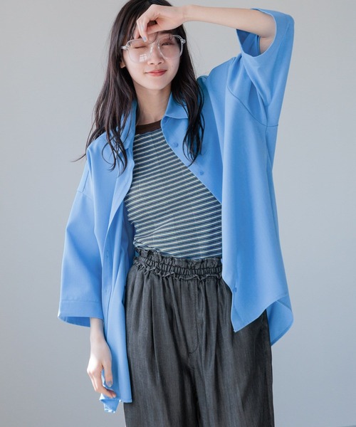 LOWRYS FARM（ローリーズファーム）の「ドライタッチキノウシャツ6S