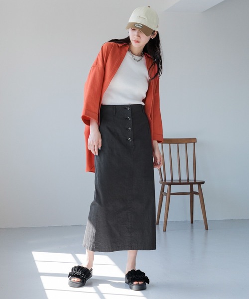 LOWRYS FARM(ローリーズファーム)の「ドライタッチキノウシャツ6S 971195(シャツ/ブラウス・レディース・レッド/アイボリー/チャコールグレー/ブルー・FREE)」の13枚目の写真