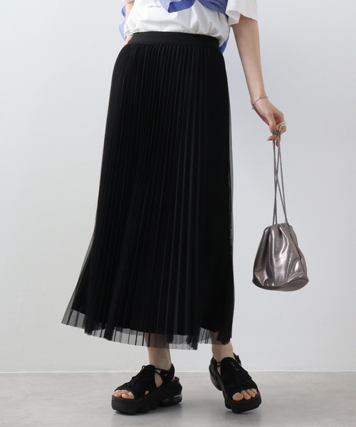 FUNALIVE（ファンアライブ）の「je crois soi プリーツスカート（スカート・レディース・グレー/ベージュ/ブラック・FREE）」の2枚目の写真