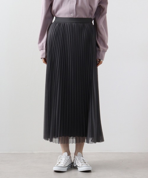 FUNALIVE（ファンアライブ）の「je crois soi プリーツスカート（スカート・レディース・グレー/ベージュ/ブラック・FREE）」の15枚目の写真