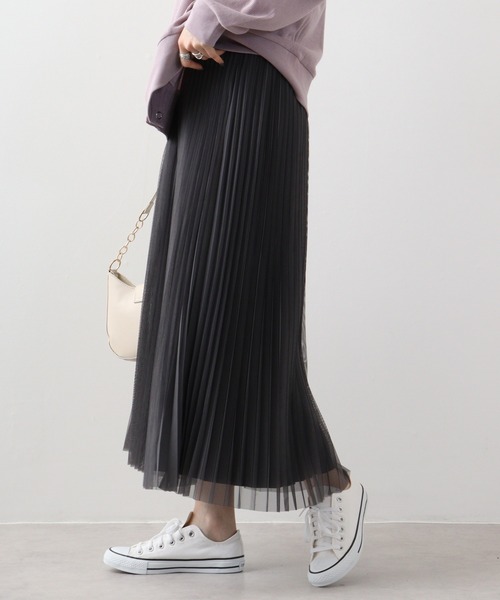 FUNALIVE（ファンアライブ）の「je crois soi プリーツスカート（スカート・レディース・グレー/ベージュ/ブラック・FREE）」の11枚目の写真