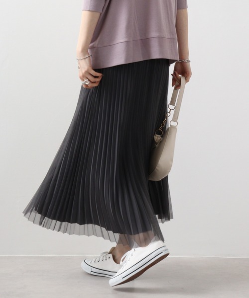 FUNALIVE（ファンアライブ）の「je crois soi プリーツスカート（スカート・レディース・グレー/ベージュ/ブラック・FREE）」の12枚目の写真