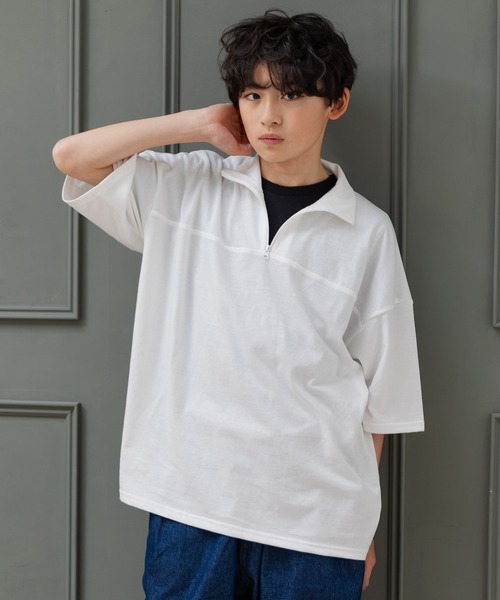 セール】ハーフジップ 半袖Tシャツ（Tシャツ/カットソー）｜JAM